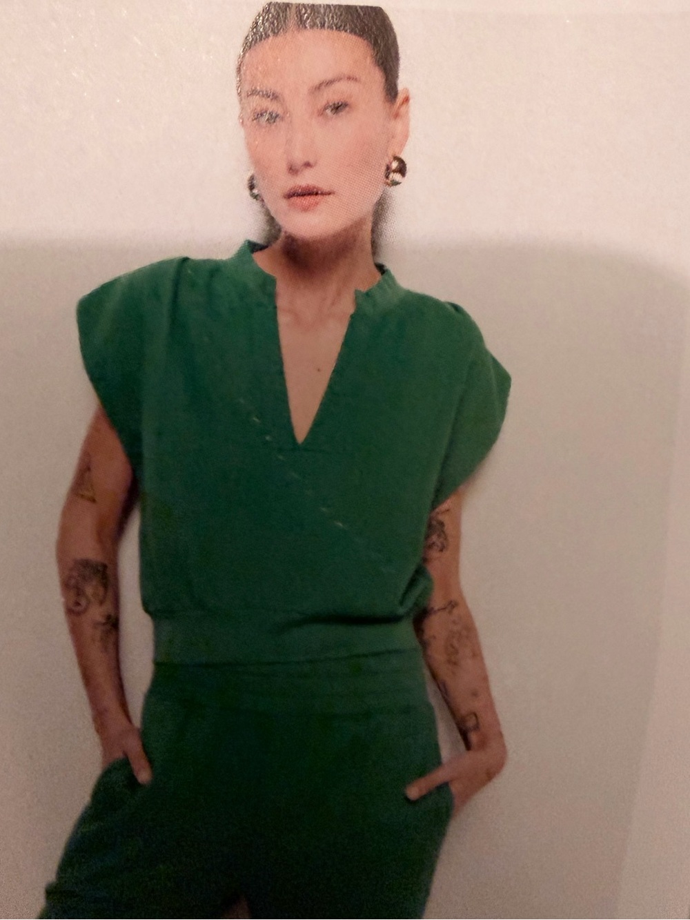 Nation LTD Anthropologie Kelly Green Top NWT Size S